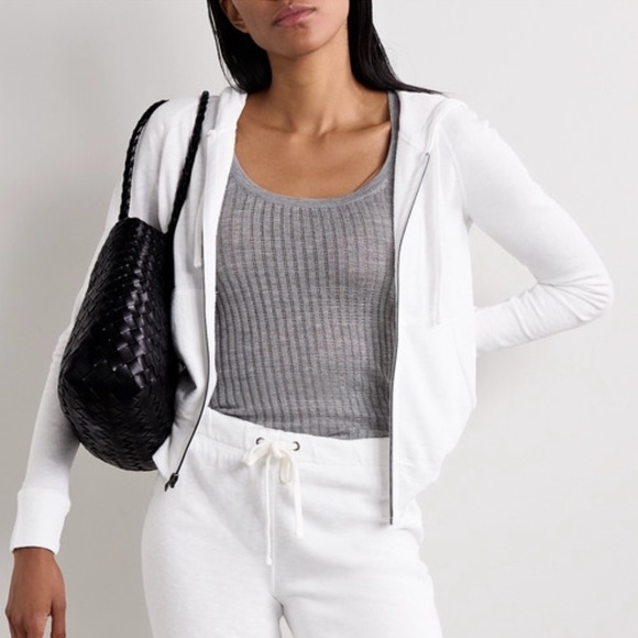 NEW James Perse Vintage French Terry Zip Up Hoodie - Picture 3 of 14